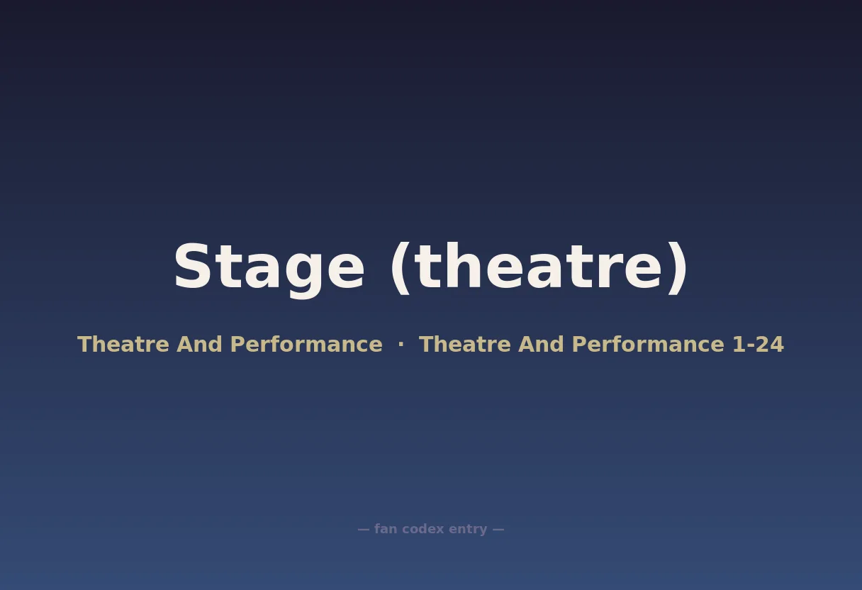 Stage (theatre)